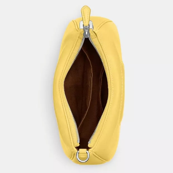 NEW! Teri Shoulder Bag in Signature Quilting in Silver/Retro Yellow 💛💛💛 +1 Lf - Picture 5 of 6